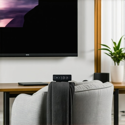 Compact 4K ultra-short throw projector projecting movie in small living room