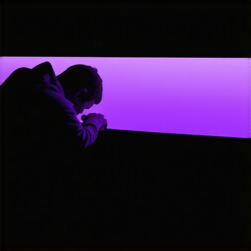 Person cleaning a projector lens with microfiber cloth in a home theater